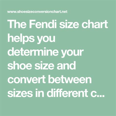 do any fendi shoes come in us sizes|Fendi shoes size chart.